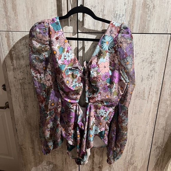 Gabi Fresh x Swimsuits For All Chiffon Sleeve One Piece - Picture 2 of 6